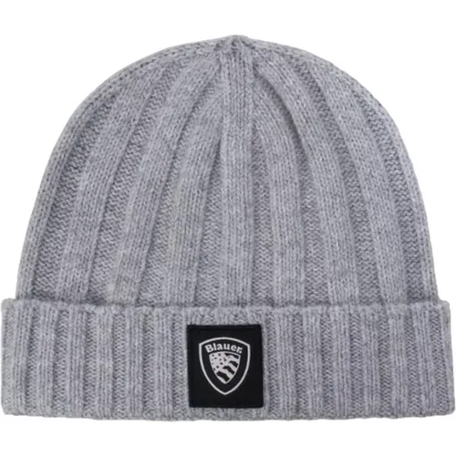 Beanies, male, , Size: ONE SIZE Luna Melange Hat - Blauer - Modalova