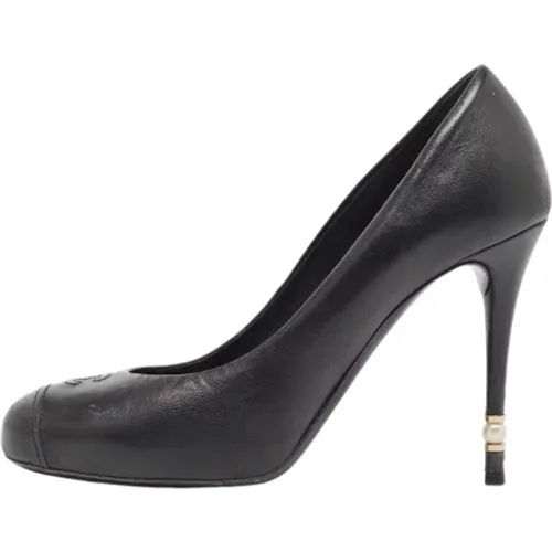 Pre-owned Leather heels , female, Sizes: 4 UK - Chanel Vintage - Modalova