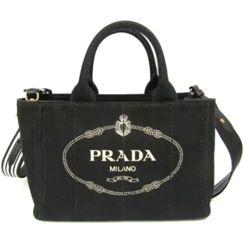 Pre-owned Shoulder Bags, female, , Size: ONE SIZE Pre-owned Denim shoulder-bags - Prada Vintage - Modalova