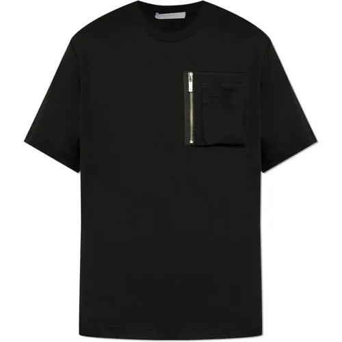 T-Shirt mit Taschen , Herren, Größe: 2XL - Helmut Lang - Modalova