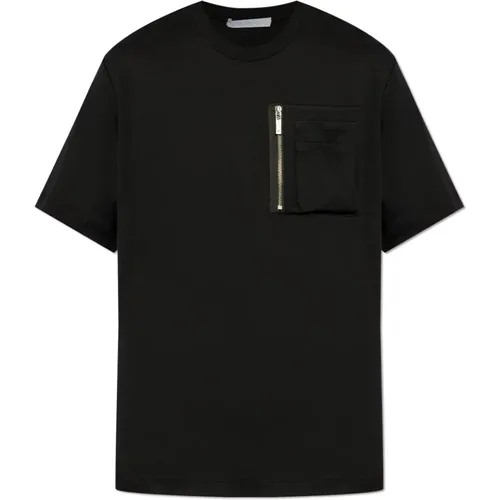 T-Shirt mit Taschen , Herren, Größe: XL - Helmut Lang - Modalova