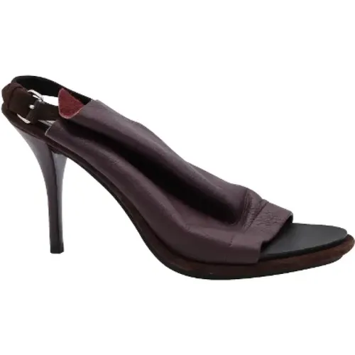 Pre-owned Leather heels , female, Sizes: 4 1/2 UK - Balenciaga Vintage - Modalova