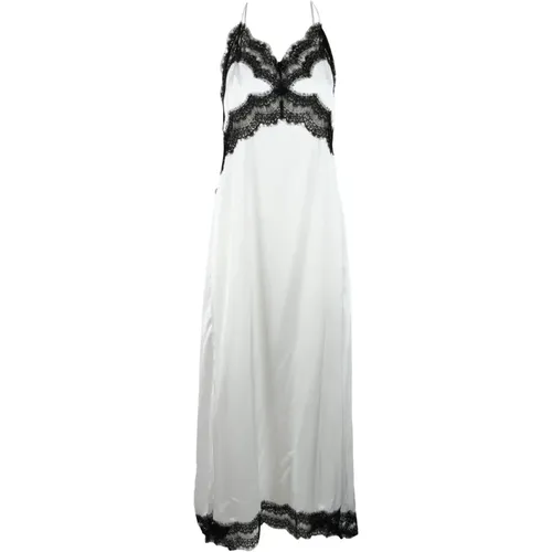 Midi Dresses, female, , Size: M Long Slip Dress Polyester Model - Msgm - Modalova