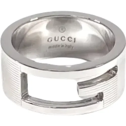 Pre-owned Jewellery, female, , Size: ONE SIZE Pre-owned Silver rings - Gucci Vintage - Modalova