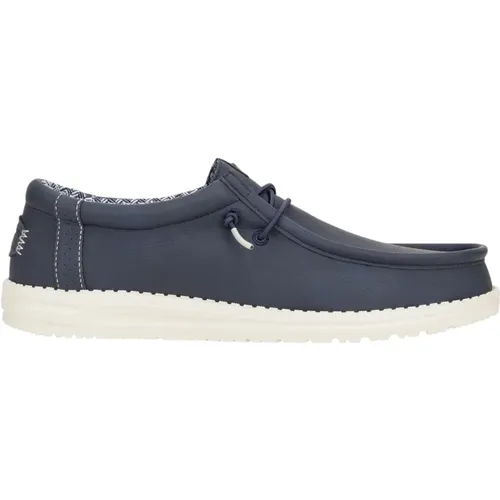 Blaue Flache Schuhe Wally Classic - Hey Dude - Modalova