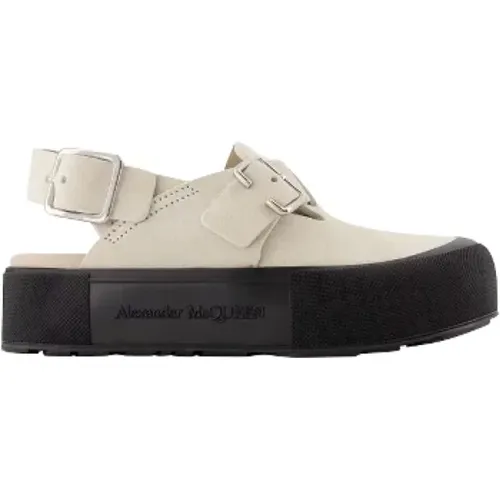 Leather flats , female, Sizes: 7 UK - alexander mcqueen - Modalova