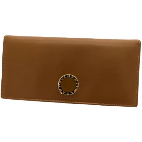 Pre-owned Wallets, female, , Size: ONE SIZE Pre-owned Leather wallets - Bvlgari Vintage - Modalova