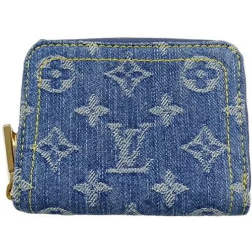 Pre-owned Denim wallets , female, Sizes: ONE SIZE - Louis Vuitton Vintage - Modalova