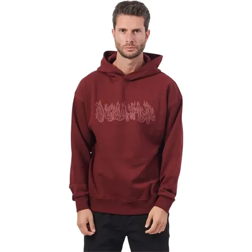 Flame Logo Hoodie Regular Fit , Herren, Größe: 2XL - Disclaimer - Modalova