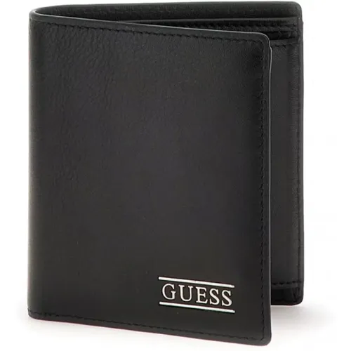 Wallets & Cardholders, male, , Size: ONE SIZE PU Leather Wallet - Boston - Guess - Modalova