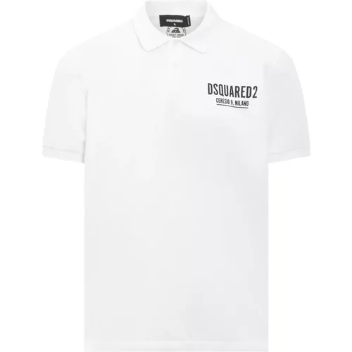 Short Sleeve Polo Shirt , male, Sizes: L, XL, M, S - Dsquared2 - Modalova