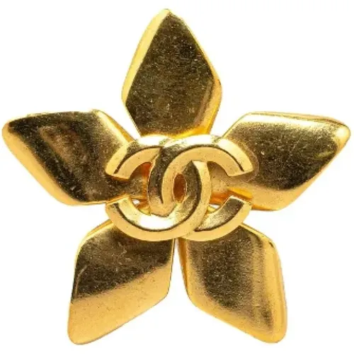 Pre-owned Jewellery, female, , Size: ONE SIZE Pre-owned Metal brooches - Chanel Vintage - Modalova