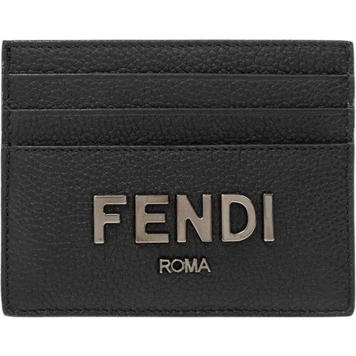 Wallets & Cardholders, male, , Size: ONE SIZE Card holder with logo - Fendi - Modalova