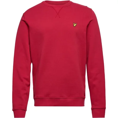 Sweatshirts, male, , Size: L Men's Crew Neck Sweatshirt Electric - Lyle & Scott - Modalova