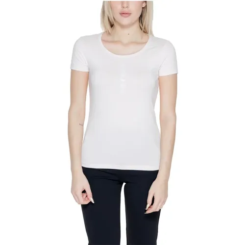 Damen T-Shirt Frühling/Sommer Kollektion , Damen, Größe: XS - Emporio Armani EA7 - Modalova