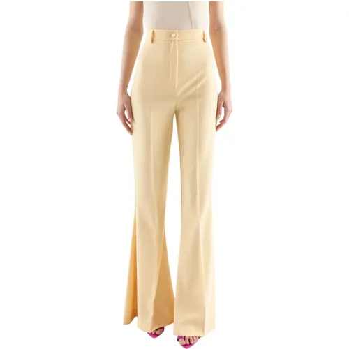 H214-Bipn-Cdy Flared Trousers , female, Sizes: L - Hebe Studio - Modalova