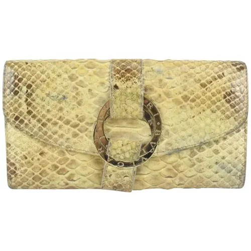 Pre-owned Wallets, female, , Size: ONE SIZE Pre-owned Leather wallets - Bvlgari Vintage - Modalova