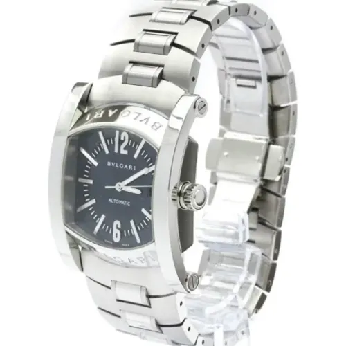 Pre-owned Watches, male, , Size: ONE SIZE Pre-owned Stainless Steel watches - Bvlgari Vintage - Modalova