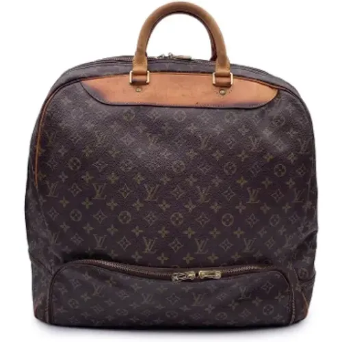 Pre-owned Weekend Bags, female, , Size: ONE SIZE Pre-owned Canvas travel-bags - Louis Vuitton Vintage - Modalova