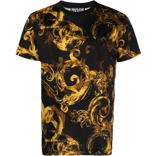 T-Shirts, male, , Size: 2XL Fashionable T-shirts and Polos - Versace Jeans Couture - Modalova