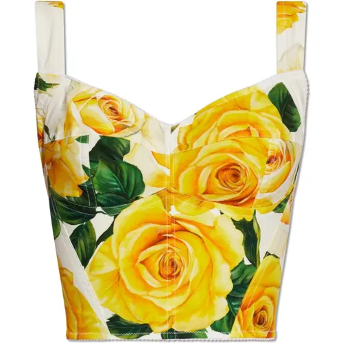 Top mit Blumenmuster - Dolce & Gabbana - Modalova