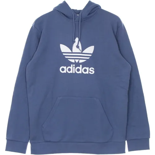 Hoodies, male, , Size: XS Lightweight Hooded Sweatshirt Trefoil - Adidas - Modalova