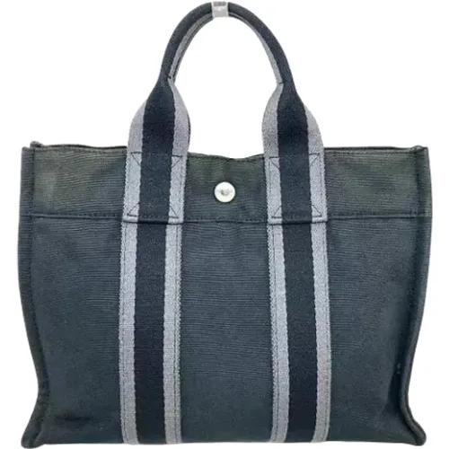 Pre-owned Tote Bags, female, , Size: ONE SIZE Pre-owned Canvas handbags - Hermès Vintage - Modalova