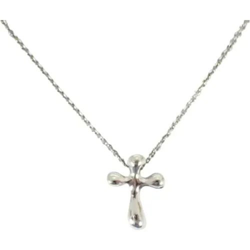 Pre-owned Jewellery, female, , Size: ONE SIZE Pre-owned Silver necklaces - Tiffany & Co. Pre-owned - Modalova