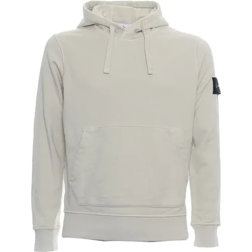 Mens Clothing Sweatshirts Ecru Ss24 , male, Sizes: XL - Stone Island - Modalova