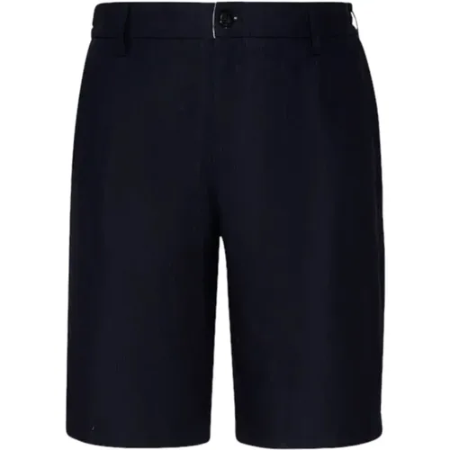 Bermuda Leinen Shorts , Herren, Größe: W32 - Eleventy - Modalova