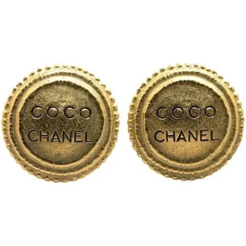 Pre-owned Jewellery, female, , Size: ONE SIZE Pre-owned Fabric earrings - Chanel Vintage - Modalova