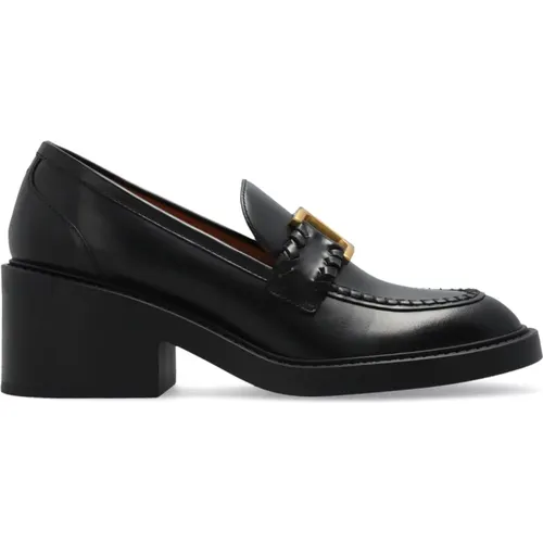 ‘Marcie’ heeled loafers , female, Sizes: 4 1/2 UK, 7 1/2 UK, 7 UK, 6 1/2 UK, 6 UK, 4 UK, 5 1/2 UK, 3 UK - Chloé - Modalova