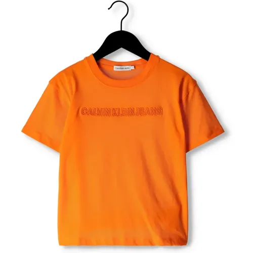 Jungen Polo T-shirt Embro Logo - Calvin Klein - Modalova
