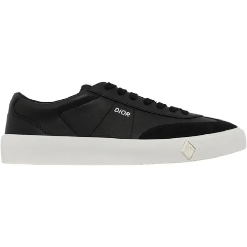 Leather Sneakers with Suede Detail , male, Sizes: 14 UK, 12 UK, 13 UK - Dior - Modalova