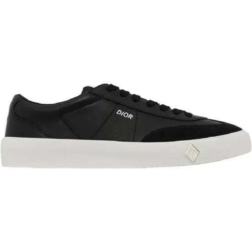 Leather Sneakers with Suede Detail , male, Sizes: 14 UK, 13 UK - Dior - Modalova