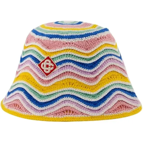 Hats, female, , Size: S/M Crochet Bucket Hat - Casablanca - Modalova