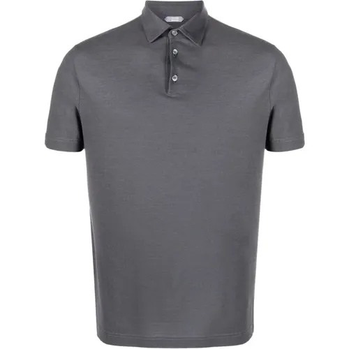 Cotton polo shirt , male, Sizes: 3XL - Zanone - Modalova