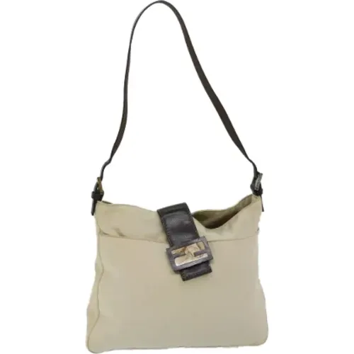 Pre-owned Shoulder Bags, female, , Size: ONE SIZE Pre-owned Canvas fendi-bags - Fendi Vintage - Modalova