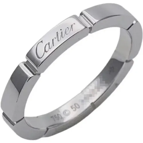 Pre-owned White Gold rings , female, Sizes: ONE SIZE - Cartier Vintage - Modalova