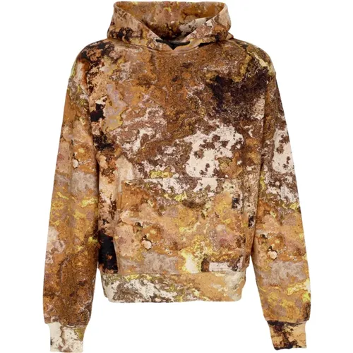 Desert Chemical Lightweight Hoodie Beige/Multi , male, Sizes: XL, S, M, L - Dolly Noire - Modalova