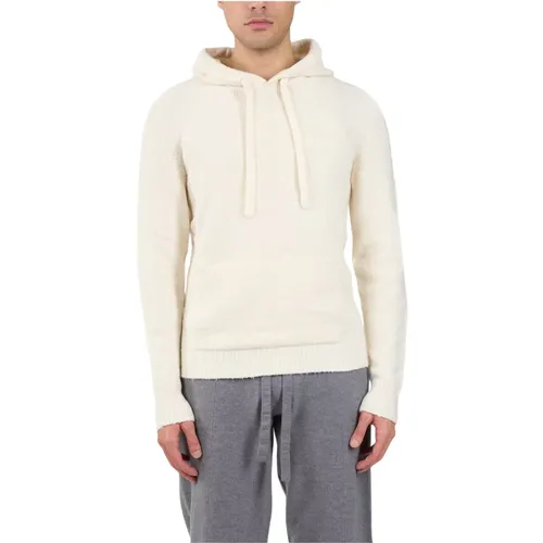 Cotton Hoodie with Kangaroo Pocket , male, Sizes: 2XL, XL, M - Roberto Collina - Modalova