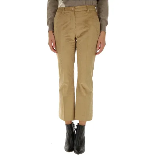 Straight Trousers, female, , Size: XS Camel Trousers - Pt01 - Modalova