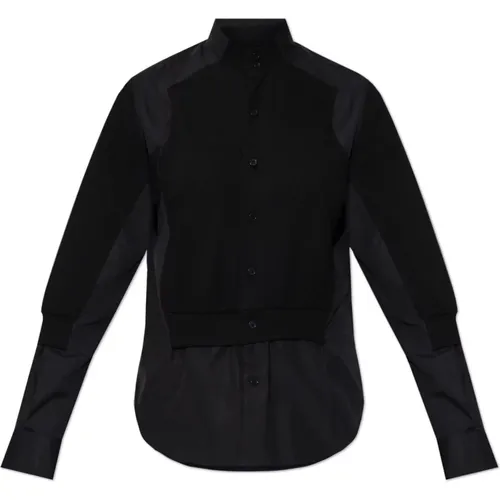 Shirt mit Cardigan-Motiv , Damen, Größe: L - Comme des Garçons - Modalova