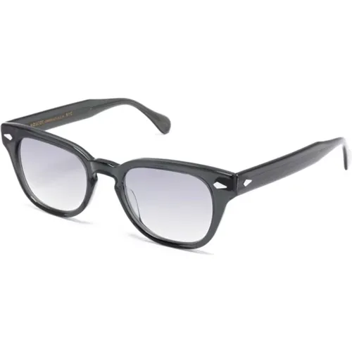 Sunglasses, unisex, , Size: 50 MM Hazen SUN Dark Grey Sunglasses - Moscot - Modalova