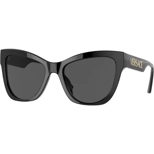Grey Sunglasses VE 4417U,Dark Havana/Brown Sunglasses - Versace - Modalova