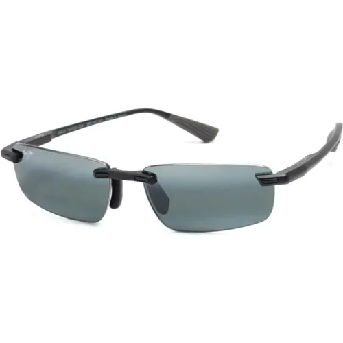 Schwarze Matte Sonnenbrille Stilvolles Modell - Maui Jim - Modalova