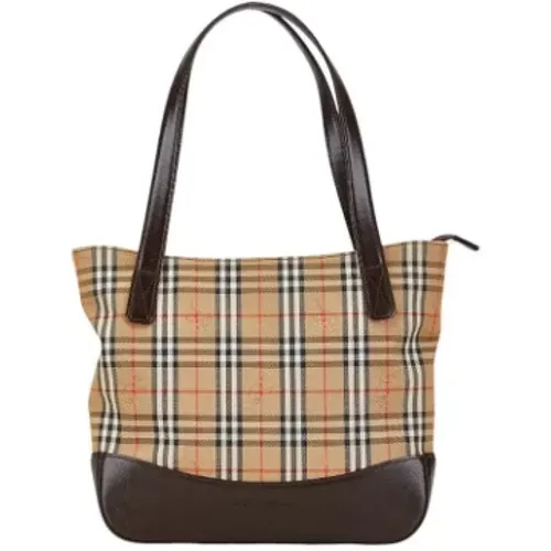 Pre-owned Tote Bags, female, , Size: ONE SIZE Pre-owned Leather handbags - Burberry Vintage - Modalova