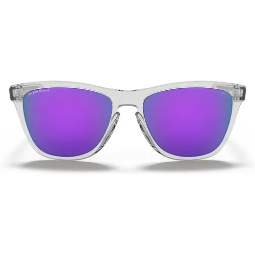 Frogskin Sonnenbrille - Transparent und Violett , unisex, Größe: ONE Size - Oakley - Modalova