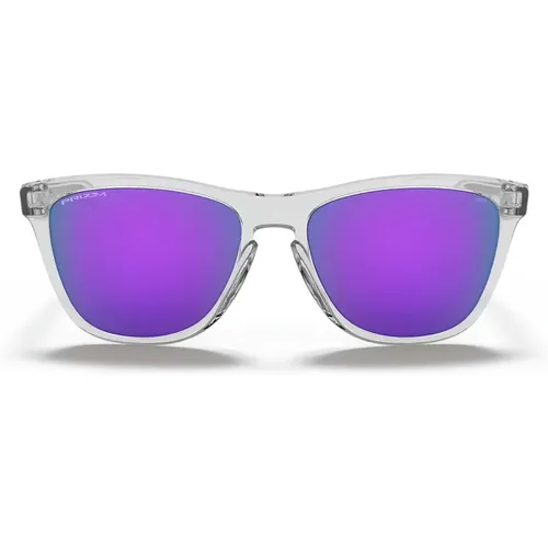 Sunglasses, unisex, , Size: ONE SIZE Frogskin Sunglasses - Transparent and Violet - Oakley - Modalova