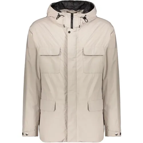 Light Jackets, male, , Size: 3XL Padded Goose Down Waterproof Jacket - Moorer - Modalova